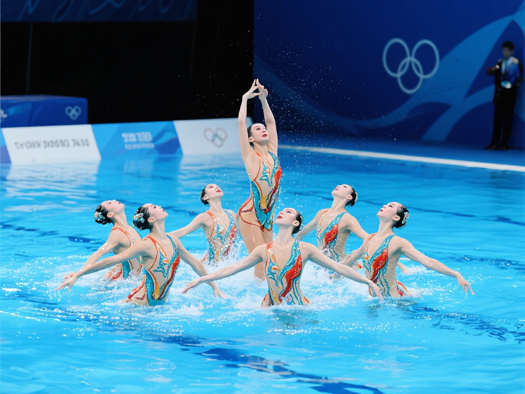 中国队勇夺花游世界杯总决赛集体技术自选冠军